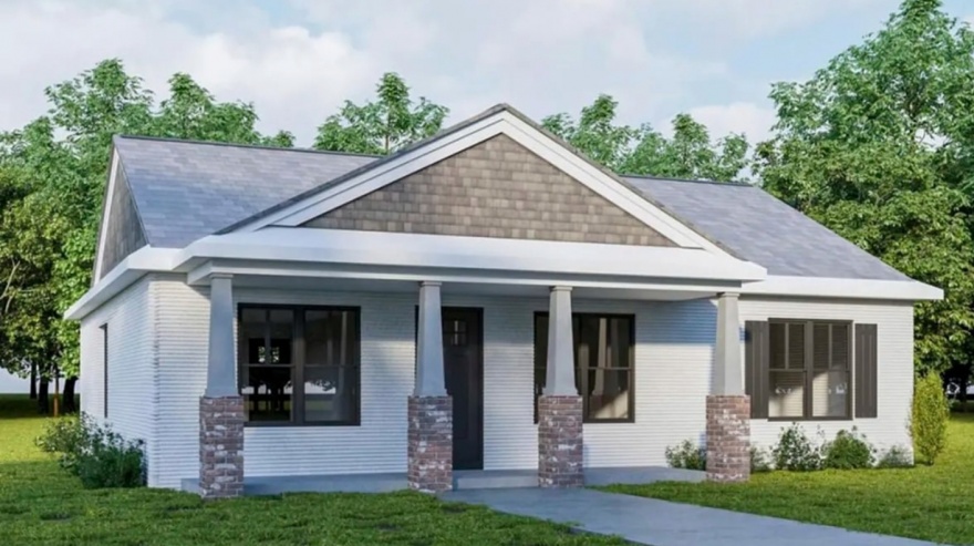 La casa en cuestión, impresa en 3D