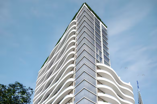 Recoleta: el edificio de 22 pisos y estilo brutalista que se convertirá en un proyecto con departamentos de lujo