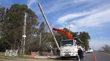 Edelap continúa adaptándose al cambio climático: ya instaló 1600 nuevas columnas de hormigón en sus redes
